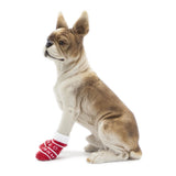 4Pcs Christmas Pet Dog Socks Shoes NEW YEAR Christmas snowflake shape Non-Slip Knit Pet Cat Socks Soft Warm Dog Accessories