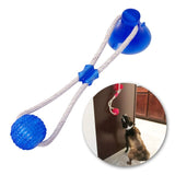 Multifunction Pet Molar Bite Dog Toys Rubber Chew Ball Cleaning Teeth Safe Elasticity Soft Puppy Suction Cup Biting Toy
