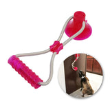 Multifunction Pet Molar Bite Dog Toys Rubber Chew Ball Cleaning Teeth Safe Elasticity Soft Puppy Suction Cup Biting Toy