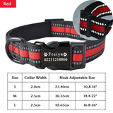 High Quality Dog Personalized Collar Galvanized Metal Black Buckle Name Collar Diving Cloth Reflective Medium Large Dog Collars